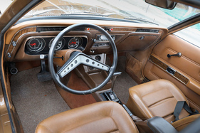 Langflorteppich und Holzdekor sorgen für gemütliches Ambiente. Das Handschuhfach ist längt nicht so gross, wie der Deckel vermuten lässt