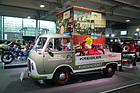 Ford Taunus Transit FK 1000 (1965) - mit aufgeladenem Kleinmotorrad auf dem Stand des PS.Speicher - Bremen Classic Motorshow 2020