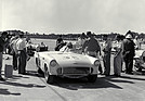 Ford Thunderbird (1957) - bei den New Smyrna Beach Airport Races - einer der "Battlebirds" ian den Boxen im Februar 1957