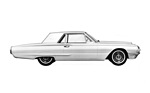 Ford Thunderbird (1964) - die Sllhouette blieb für das Baujahr 1964 weitgehend unverändert