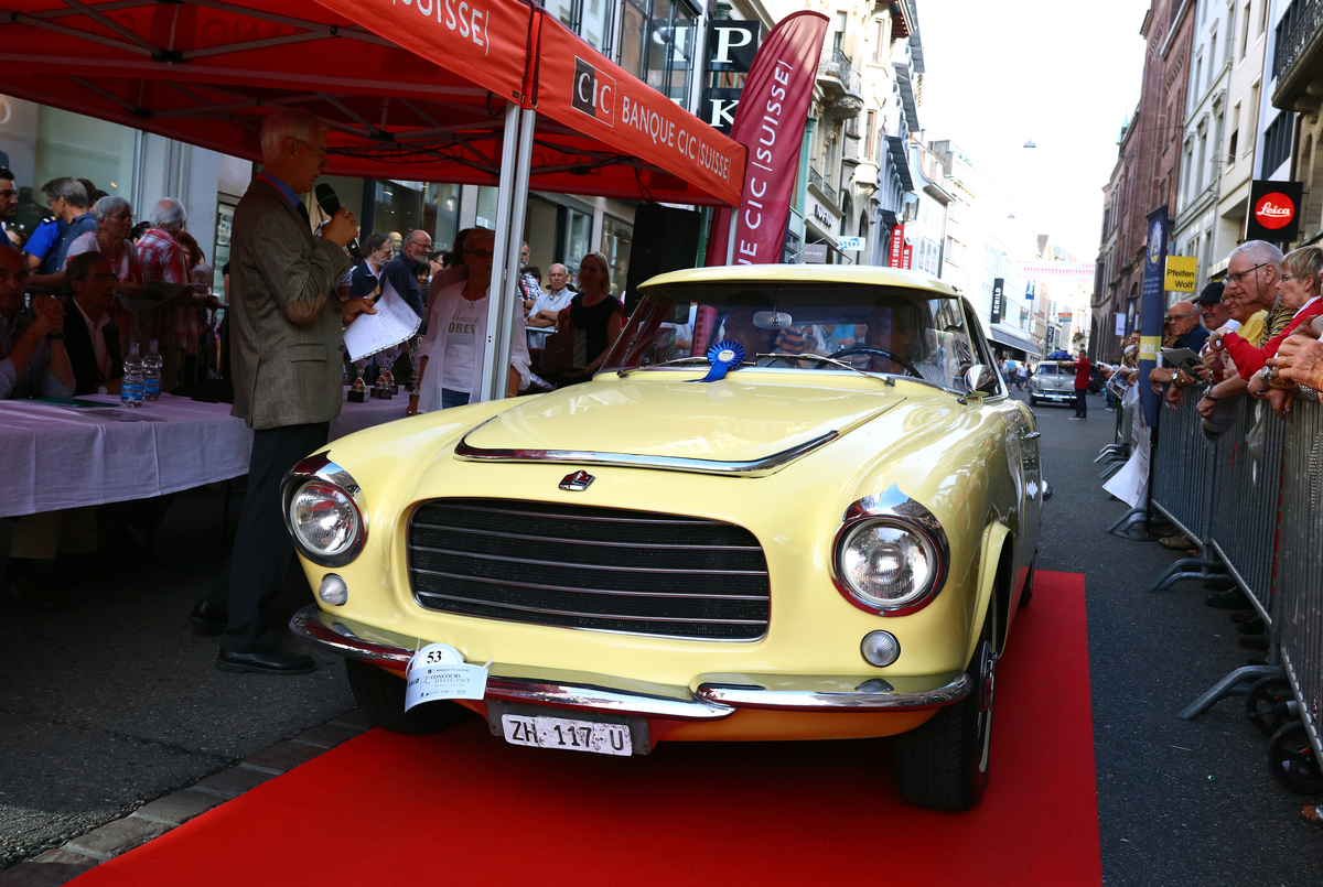Ford Thunderbird Ghia Aigle (1956) at the Concours d'Elégance in Basel 2016 - 1st place sports car 1950-1980 (category C) and winner of the Coupe du Président