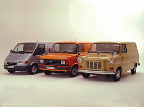 Ford Transit (1972) - zusammen mit je einem Modell von 1978 und 1994 Ford Transit (1972) - zusammen mit je einem Modell von 1978 und 1994