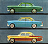 Ford Vedette (1955) - die optischen Unterschiede zwischen den Varianten Trianon, Versailles und Régence (© Archiv Automobil Revue) Ford Vedette (1955) - die optischen Unterschiede zwischen den Varianten Trianon, Versailles und Régence (© Archiv Automobil Revue)