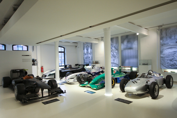 Image: Formula 1 cars from Toyota, Sauber-BMW, Jordan and Porsche - Prototyp Automuseum Hamburg