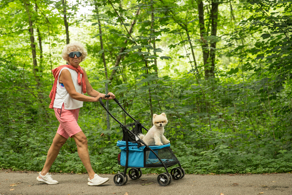 … Frauchen geht Gassi.