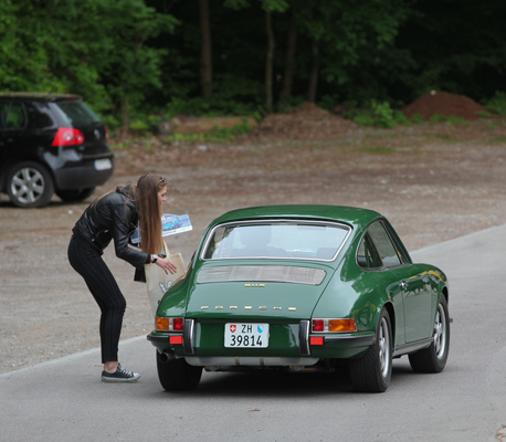 Bild Freundliche Begrüssung beim Eingang - Porsche 911 S - Dolder Classics Mai 2018