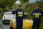 Image: Friendly police officers with an interest in classic cars