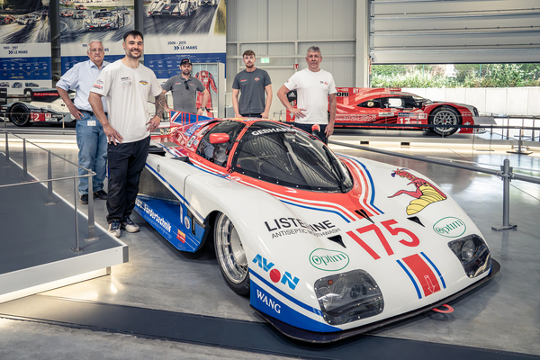 Bild Fritz Gebhardt brachte mit seinem Team drei Fahrzeuge ins Technik Museum Sinsheim, unter anderem den Gebhardt JC 843-Ford von 1984 – das Le Mans-Siegerfahrzeug von 1986