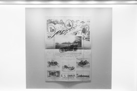 Frühe Verkaufsunterlagen für den Mercedes Simplex, zu sehen im Mercedes-Museum in Stuttgart