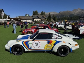 Bild "Frühschoppen" im Kulm Country Club St. Moritz zur technischen Abnahme – Bernina Gran Turismo 2025