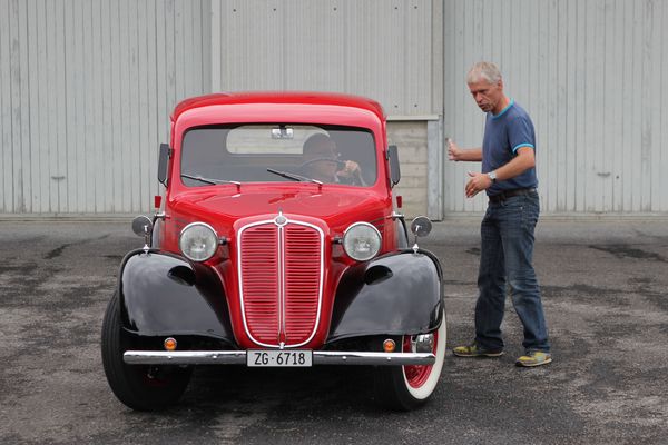 Für das perfekte Foto muss der Wagen natürlich auch richtig stehen