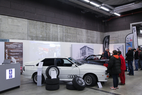 Für den Audi Quattro gibt es nun wieder neue Reifen von Vredestein - Oldtimermesse St. Gallen 2018