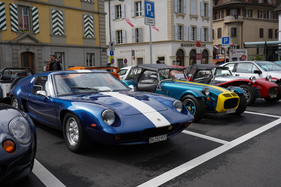 Für die Marke Lotus war der Place de l'Eglise reserviert - Swiss Classic British Car Meeting Morges 2019