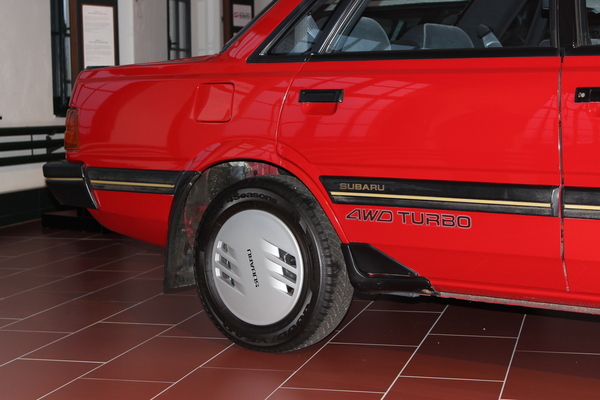 Futuristische Details an der Subaru L-Serie von 1984 - Sonderschau "40 Jahre Subaru in der Schweiz"