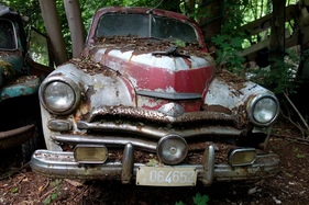 GAZ M20 Pobeda - Autoskulpturenpark Neandertal