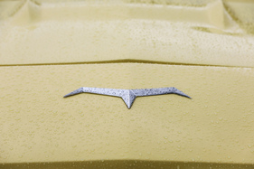 GSM Flamingo GT (1964) - stilisierter Vogel auf dem Bug