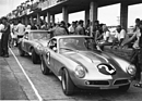 GSM Flamingo Twin Cam (1963) - Einsatz beim 6-Stunden-Rennen, dahinter die V8-Version