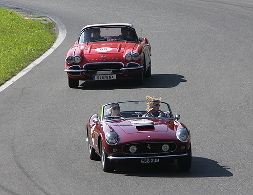 Gaisbergrennen 2011 - Ferrari 250 GT Pininfarina Serie 1 Cabriolet (1957) - italienische Eleganz vor amerikanischer Power auf dem Salzburgring