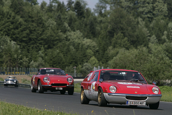 Gaisbergrennen 2011 - Lotus Europa S1 (1967) - in den Rennfarben unterwegs auf dem Salzburgring