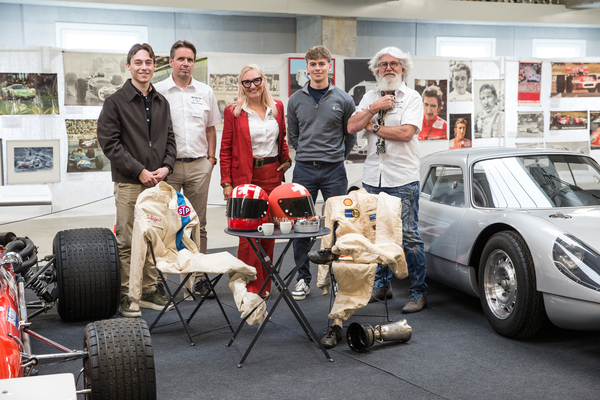 Commemorative exhibition Jo Siffert and Herbert Müller - Jéremy with Philippe Véronique with Grégory Siffert and Daniel Müller