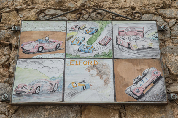 Gedenktafel Vic Elford - Targa Florio Classica 2021