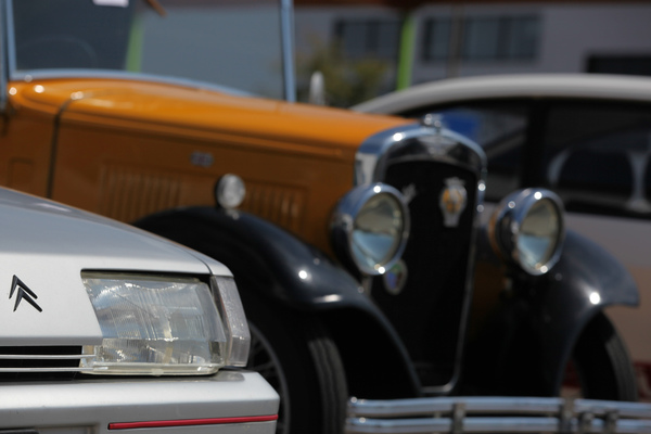 Gegensätze - Citroën BX (von Bertone) und Vorkriegs-Austin - 3. Youngtimer- und Classictreffen Pratteln am 15. Juli 2018