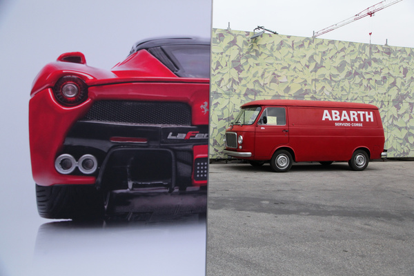 Opposites - Ferrari LaFerrari and Fiat 850 - Auto e Moto d'Epoca in Padua 2018