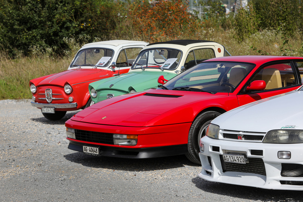 Gegensätze - Sportwagen der Neunzigerjahre wie der Ferrari Testarossa und die beiden kleinen NSU/Fiat Weinsberg Coupés von Beginn der Sechzigerjahre - 8. Lägern Classic 2025