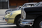 Gegensätze der Sechzigerjahre - Jaguar E-Type und Mercedes Limousine - Eindrücke DolderClassics vom 7. September 2014
