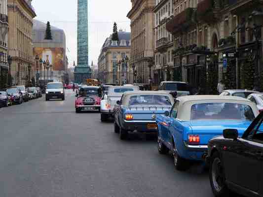 Bild: Gemütliche Fahrt durch Paris - an der Traversée de Paris 2014
