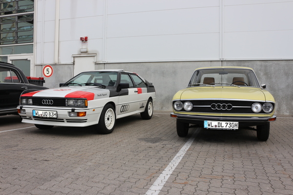 Generationenwechsel bei Audi - schön aufgestellt - Hamburg Motor Classics 2018