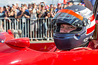 Image: Gerhard Berger - so, now I'm ready - at the 2014 parade of Austrian F1 legends