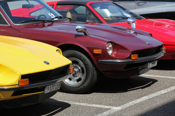 Gerne im Tandem unterwegs - zweimal Datsun 240 Z - 3. Youngtimer- und Classictreffen Pratteln am 15. Juli 2018