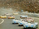 Overall winner Henri Pescarolo in the Matra Simca MS670 with starting number 15 in the front at the 24 Hours of Le Mans 1972