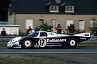 Bild: Gesamtsiegerfahrzeug Porsche 962C (1987) am 24 Stunden Rennen von Le Mans mit Hans-Joachim Stuck, Derek Bell und Al Holbert