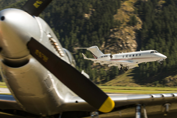 Geschäftsflieger beim Abflug - Kilomètre Lancé 2023