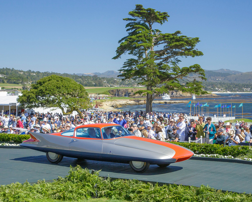 Ghia Streamline X “Gilda” Coupe (1955) - 2. Rang in der Klasse V-1 beim Pebble Beach Concours d'Elegance 2024