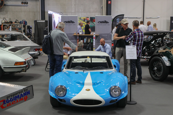 Ginetta G12 (1967) - with mid-engine and lightweight body, seen at Lutziger Classic Cars - Swiss Classic World Lucerne 2023