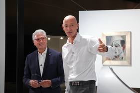 Giorgetto Giugiaro mit Paolo Tumminelli - Grand Basel 2018 Giorgetto Giugiaro mit Paolo Tumminelli - Grand Basel 2018