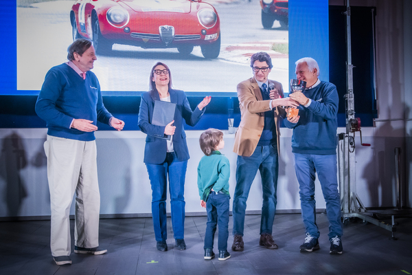 Gippo Salvetti, Lauran Confalonieri, Matteo Sartori (Urenkel von Nicola Romeo), Axel Marx (CulturAlfa 2025)