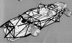 Gitterrohrrahmen - Mercedes 300 SL (1956)