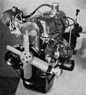 Glas 1204 TS (1964) – der 70 PS starke Motor mit seitlichem Doppelvergaser