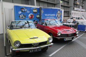 Glas 1300 GT (1963) - als Cabriolet und als Coupé auf dem Clubstand (Techno Classica 2017)