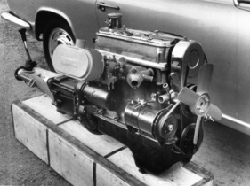 Glas 1300 GT (1963) - der ausgebaute Motor