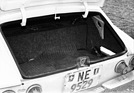 Glas 1300 GT (1965) - Blick in den mit Teppich ausgelegten Kofferraum des Testwagens