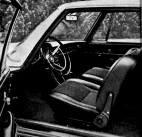 Glas 2600 V8 Coupé (1965) - Gut geformte und mit Skai eingerahmte Vordersitze