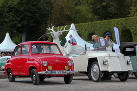 Glas Goggomobil (1960) - fast schon erwachsenes Kleinstautomobil mit Platz für vier Personen und einer Spitze von 105 km/h - Classic-Gala Schwetzingen 2018