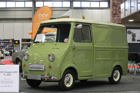 Glas Goggomobil TL 400 (1958) - praktischer Kastenwagen mit Zweitakt-Zweizylinder und 20 PS, 3676 wurden gebaut - Motorworld Classics Berlin 2019 (1958)