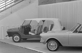 Glas Isar 700 "Ranch" (1964) – Fahrzeug Nr. 2, neben dem Opel Kadett A Frua Spider beim 35. Genfer Salon (1964)