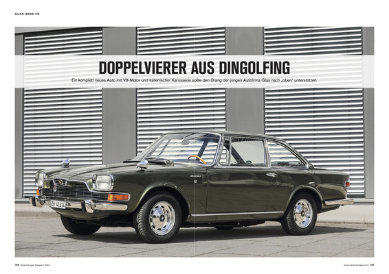 Bild: Glas V8 Coupé - Doppelvierer aus Dingolfing - Zwischengas Jahresmagazin 2024